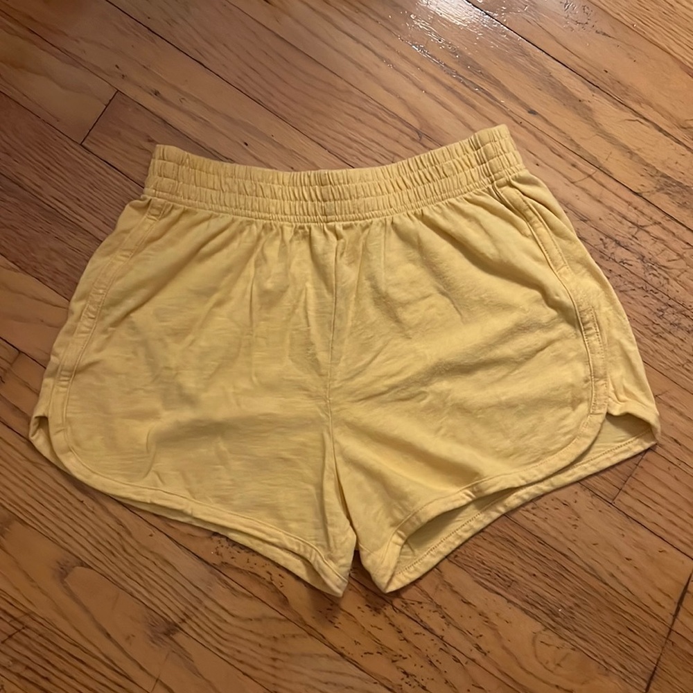 SO yellow lounge shorts